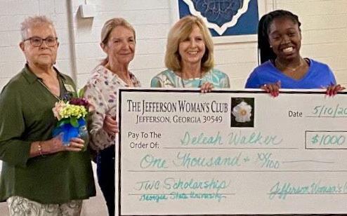 JEFFERSON WOMAN’S CLUB SCHOLARSHIP WINNER NAMED